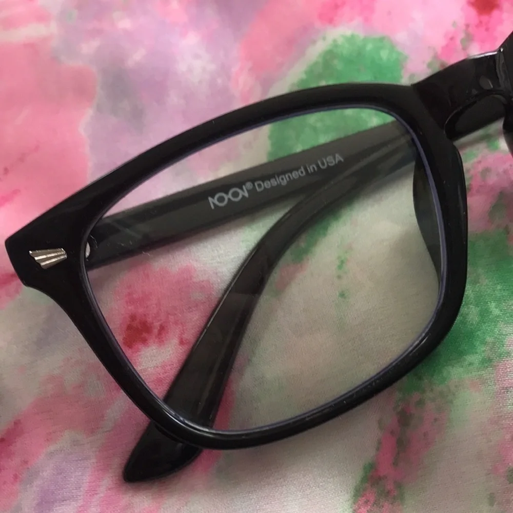 Brand New Blue Light Blocking Glasses Computer Gaming Square Frame w/ Case